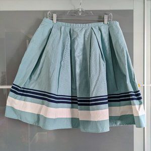 Blue and white circle skirt